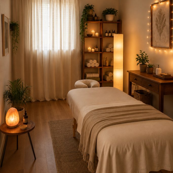 Spa treatment room