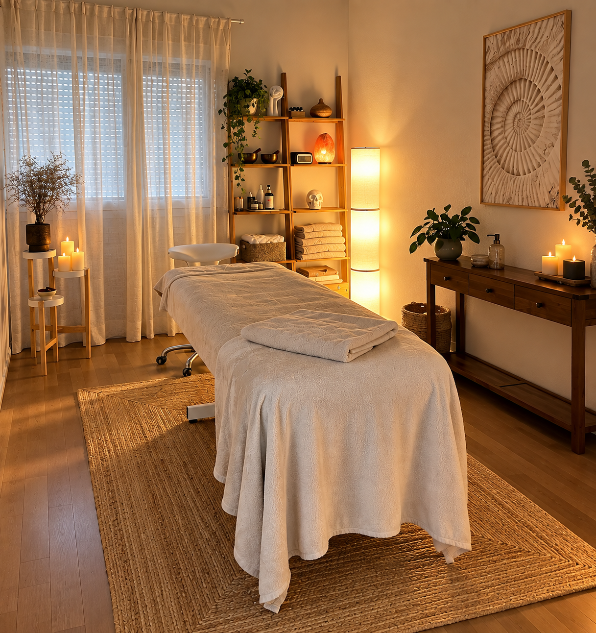 Spa treatment room